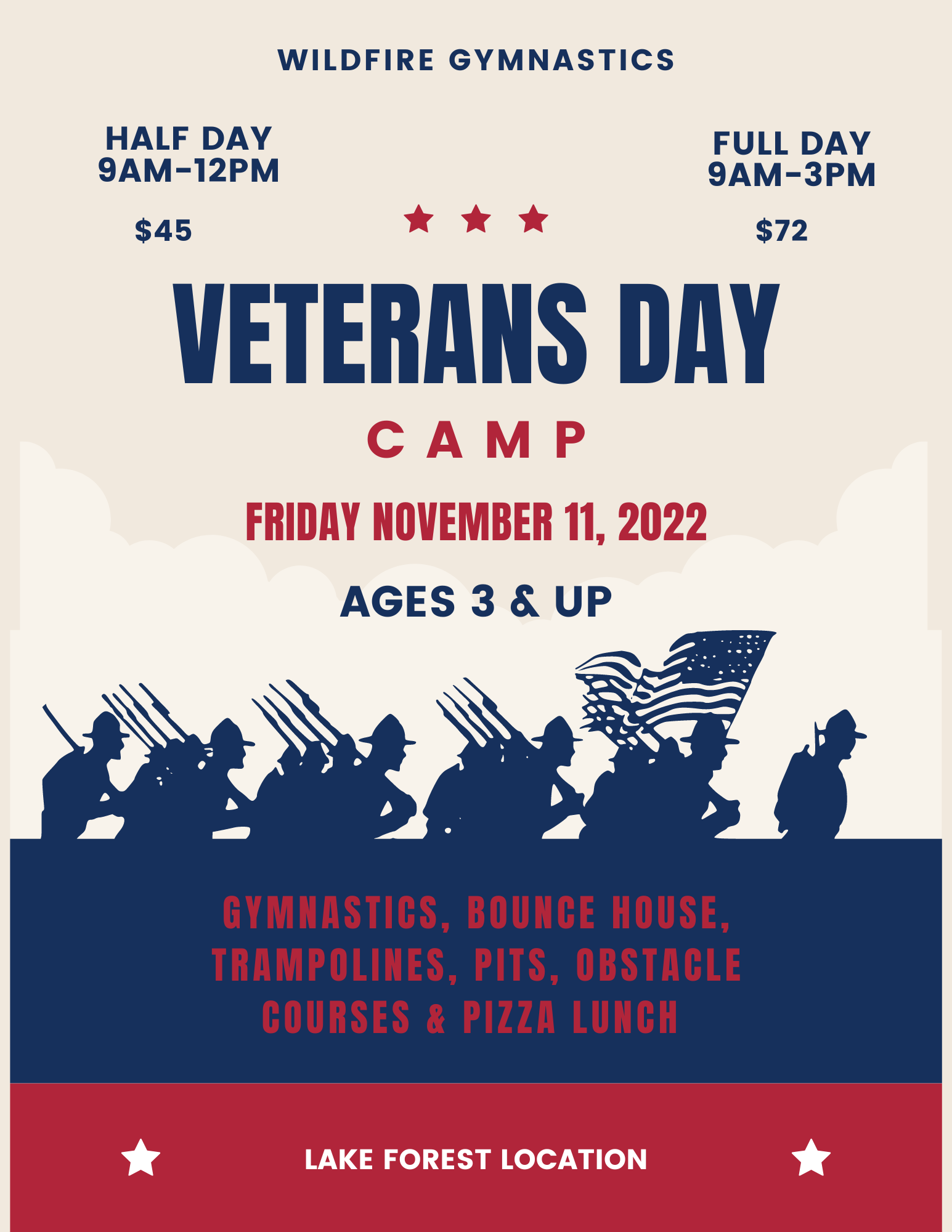 Veterans Day Camp Flyer 2022