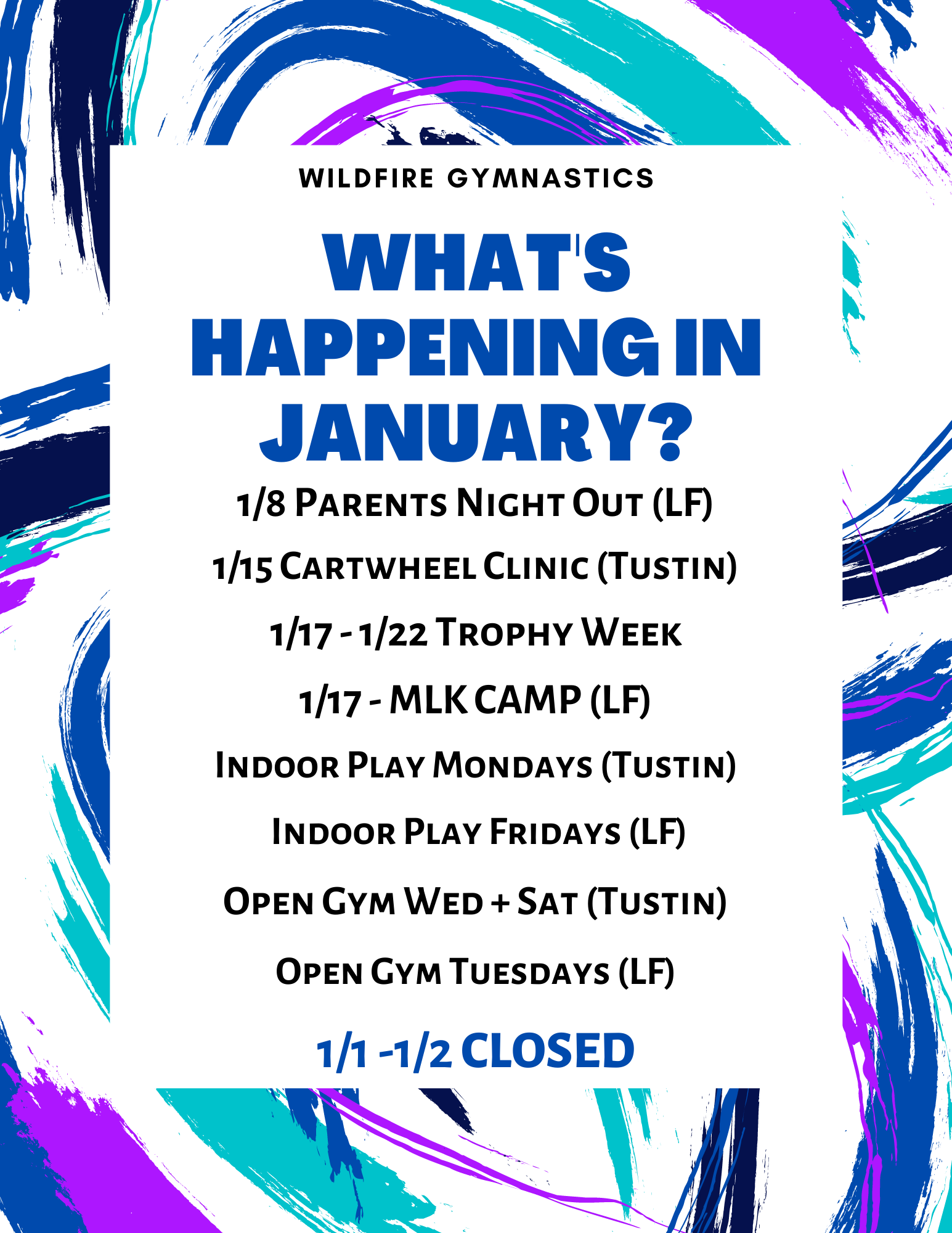 What's happening in January 22